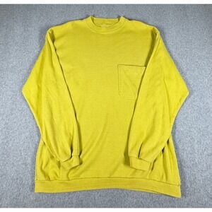 Vintage 90s Knit Axis Sweater Men's M Long Sleeve Combed Cotton Hong Kong